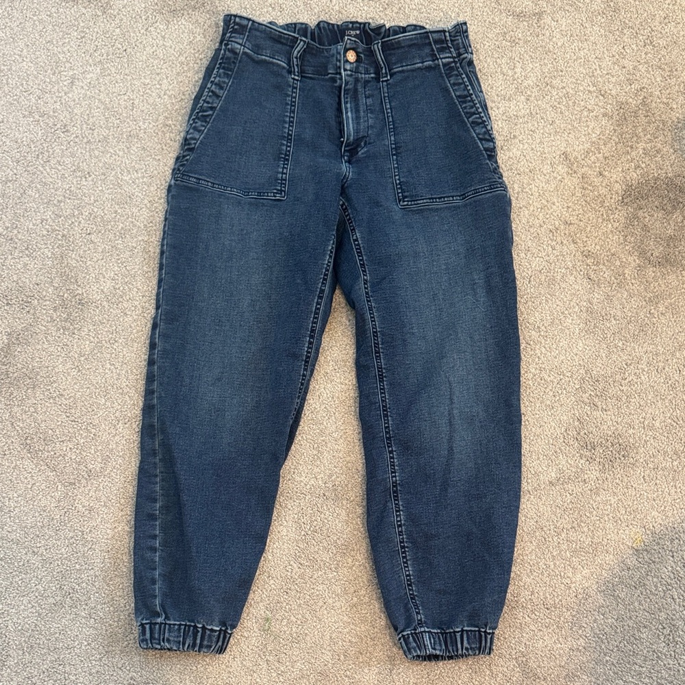 J. Crew Factory Relaxed Fit Dark Blue Jeans